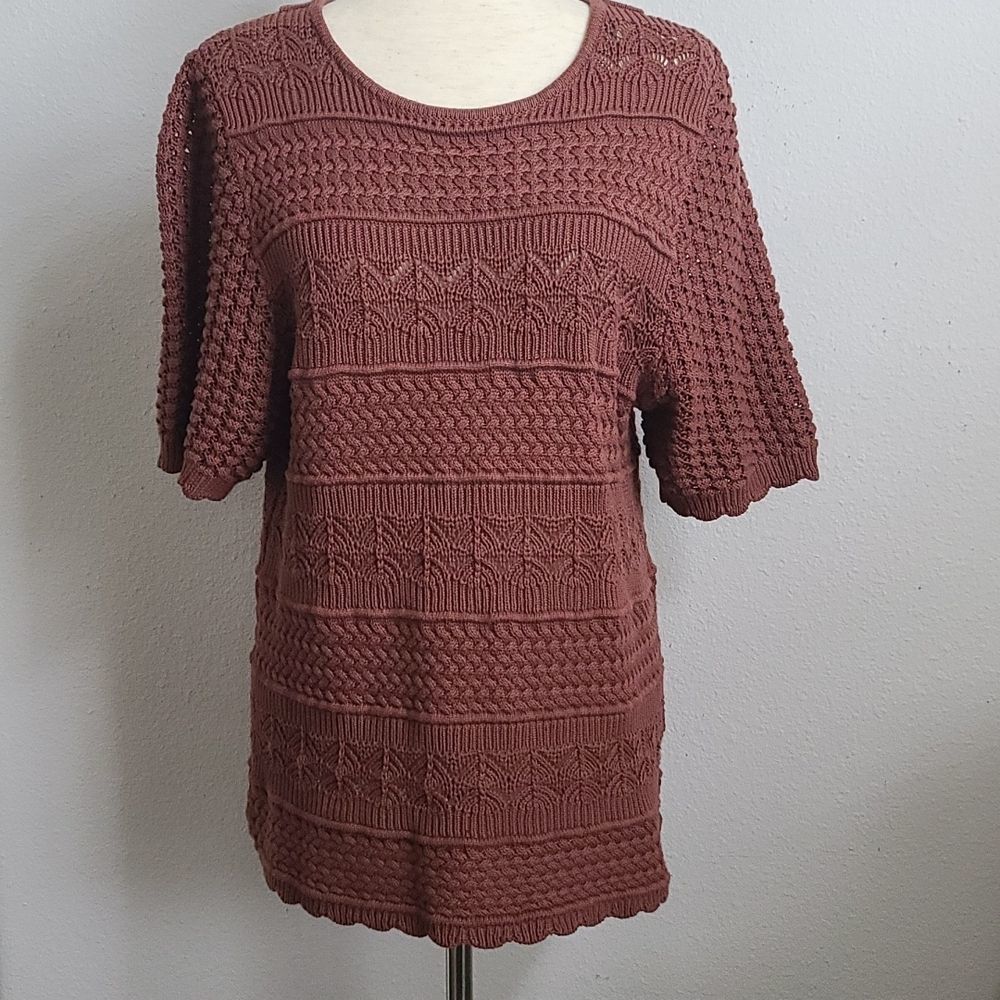 COPY - PLUS SIZE LUCY AVENUE KNITTED TOP